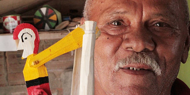 Mestre Saúba, o artesão de brinquedos antigos e atuais foi um dos contemplado nesse ano de seleção