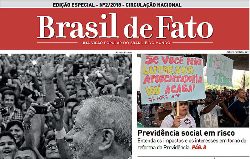 Edição tem oito páginas e circula nacionalmente.