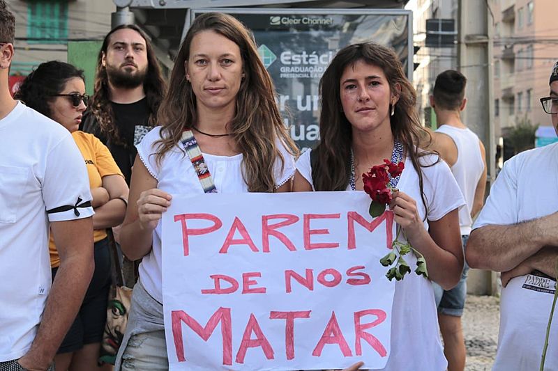 Manifestação pela morte de Magó