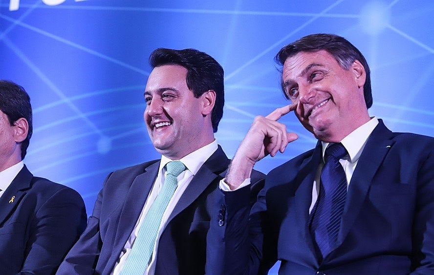 Ratinho e Bolsonaro.
