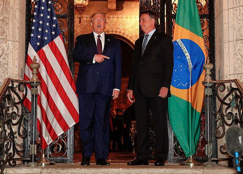 Bolsonaro e Trump nos EUA