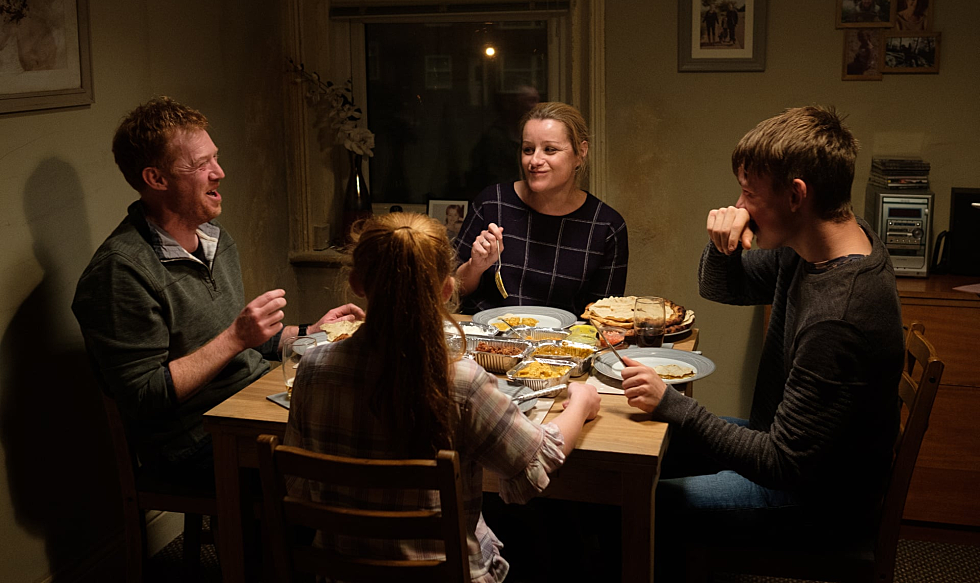 Cena do filme "Você não estava aqui"