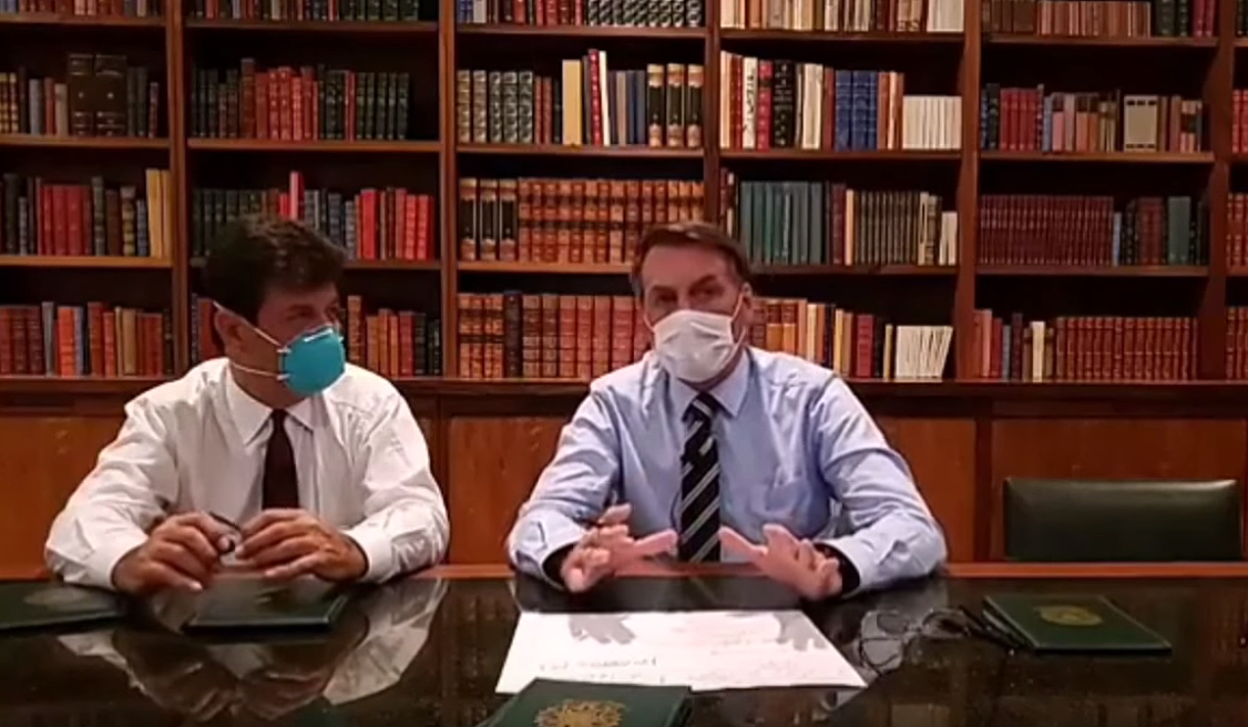 bolsonaro mascara coronavirus