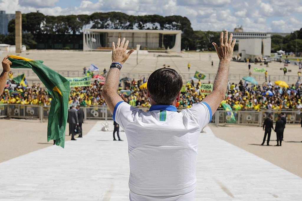 bolsonaro manifestacao congresso stf coronavirus