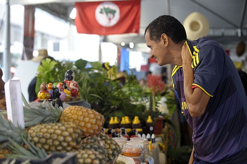 O MST defende a alimentação saudável dentre vários outros direitos