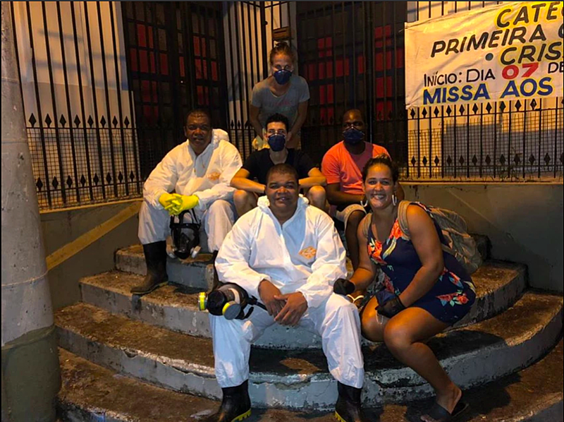 morro santa marta higienização coronavirus