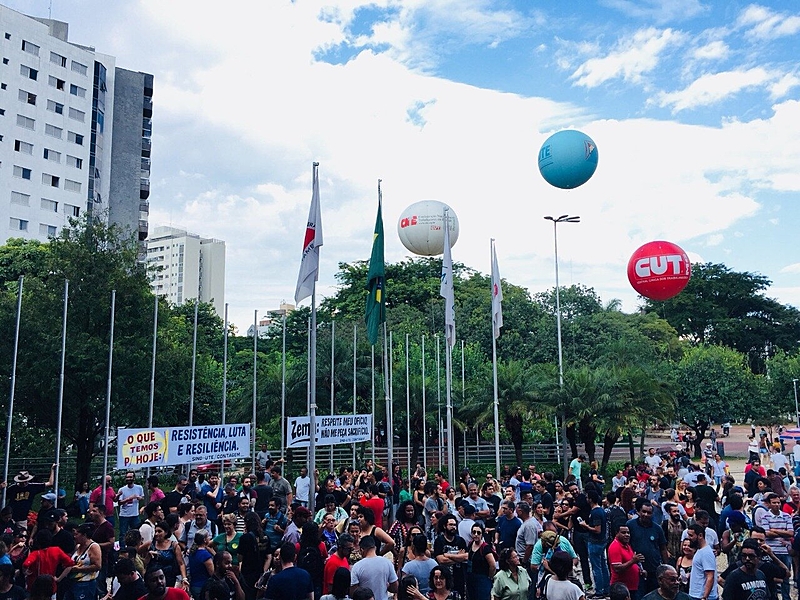 Manifestação, professores, ALMG