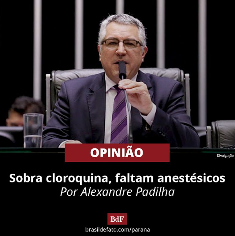 ''Sobra cloroquina, faltam anestésicos'', por Alexandre Padilha