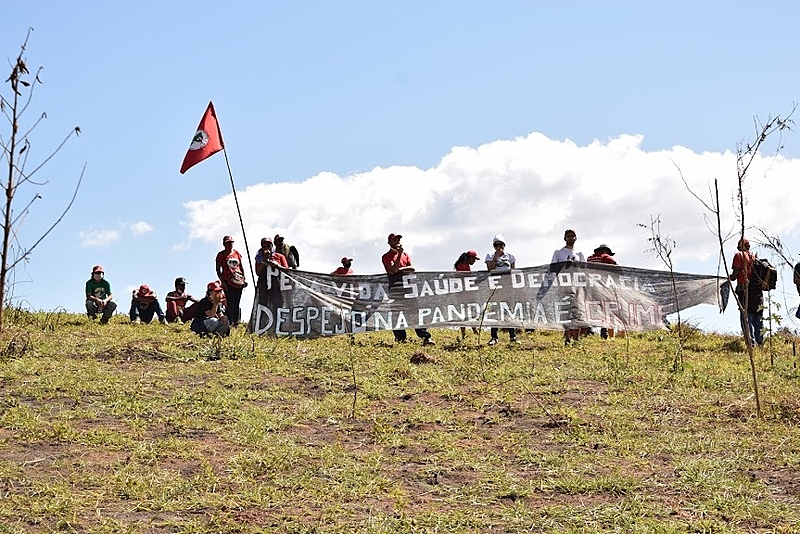 quilombo campo grande, faixa, acampamento
