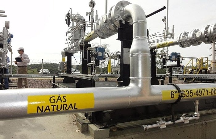 Dados da ANP de 2019 mostram que país produz 124,0 mil milhões m³ de gás natural por dia, sendo a Petrobras a produtora de 75% desse total