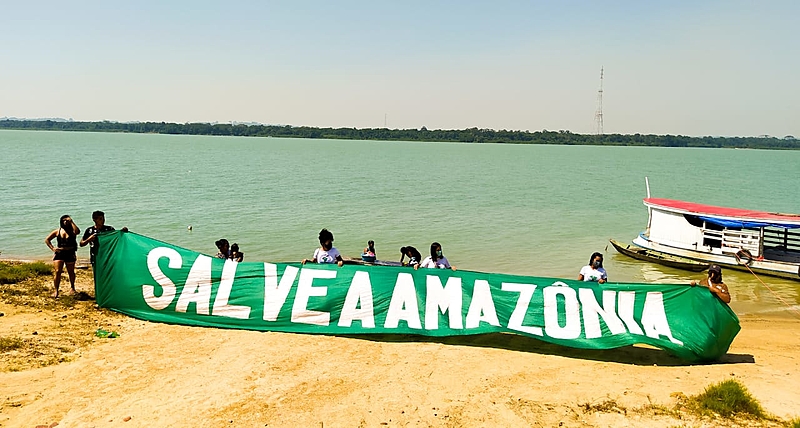 Ato contra as queimadas em Itaituba no Pará neste sábado (5), Dia da Amazônia