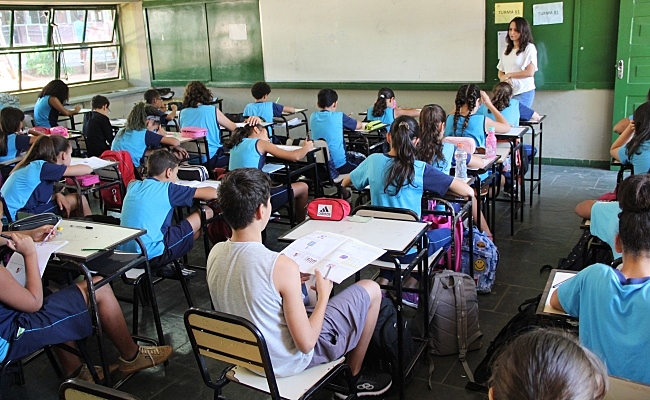 sala de aula cheia