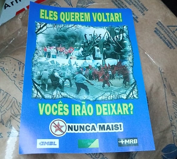 Às vesperas das eleições do Recife, direita distribui panfletos com discurso de ódio