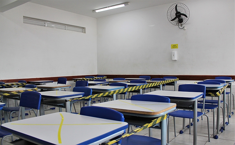 sala de aula pandemia