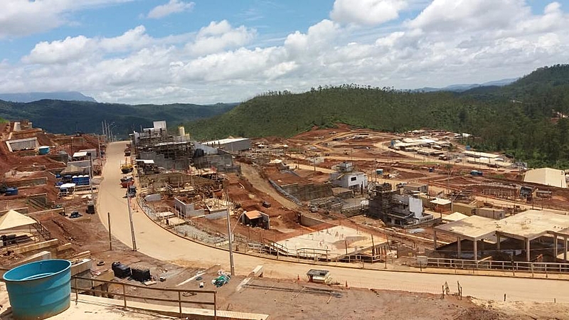 Obras do reassentamento de Bento Rodrigues
