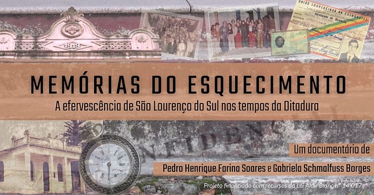  “Memórias do Esquecimento” resgata época da Ditadura em São Lourenço do Sul