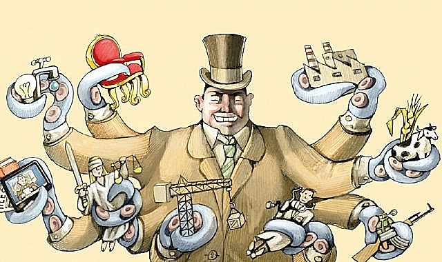 ilustração neoliberalismo