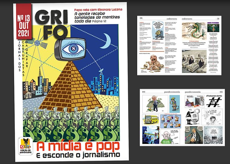 Grifo – jornal dos cartunistas da Grafar completa um ano com edição especial