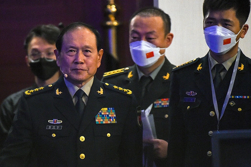O ministro da Defesa da China, Wei Fenghe, no Diálogo Shangri-La