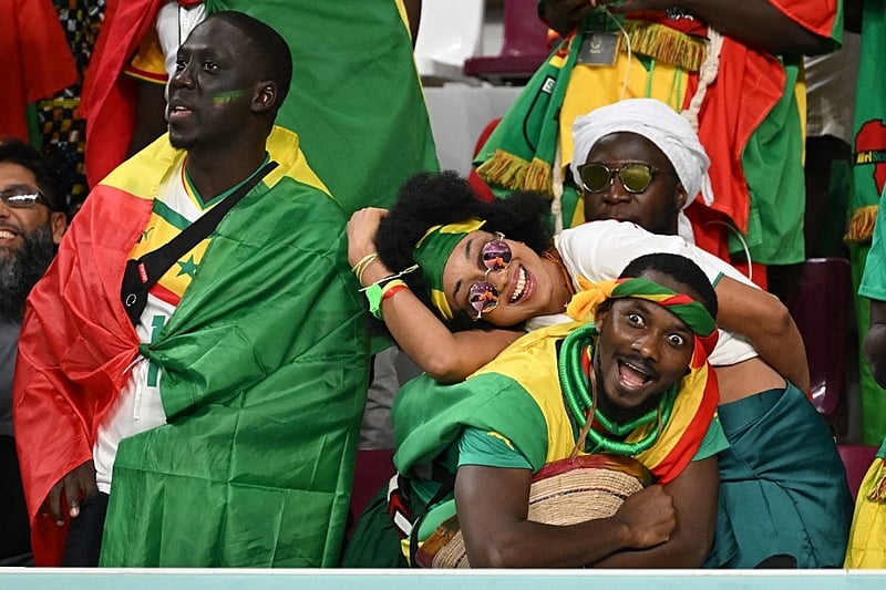 Senegaleses fizeram a festa na vitória sobre o Equador