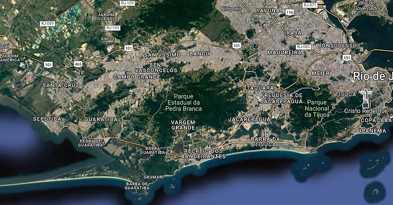 mapa rio