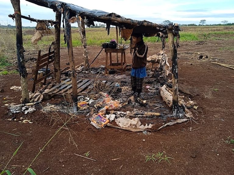'Pedimos socorro': comunidade Guarani Kaiowá é alvo de tiros e tem casas incendiadas no MS