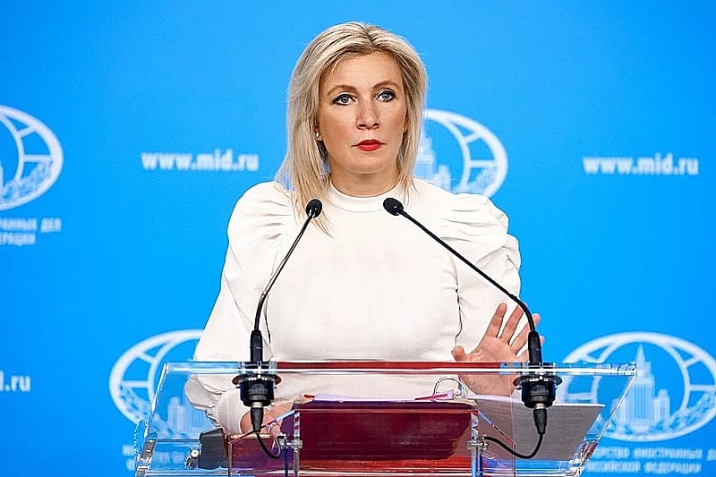 A porta-voz oficial do Ministério das Relações Exteriores da Rússia, Maria Zakharova