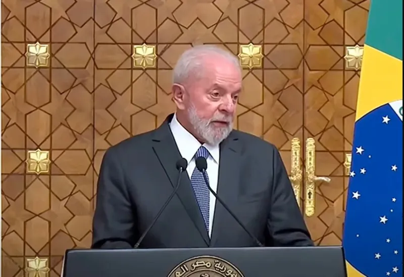 O presidente Lula, na Etiópia