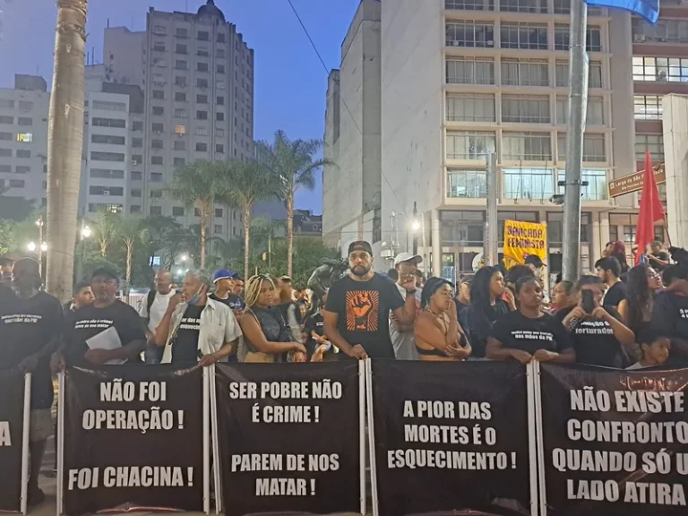 'Sociedade está aceitando a pena de morte': ato pede fim de operação policial no litoral de SP