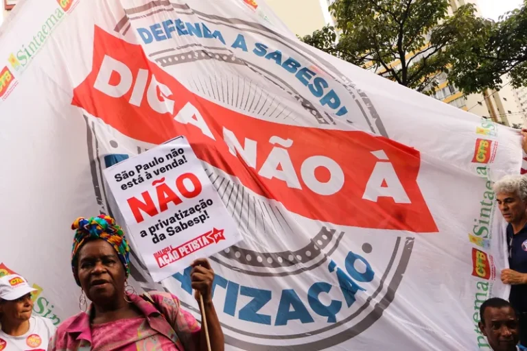 'Água e energia não são mercadorias', diz ativista contra a privatização da Sabesp