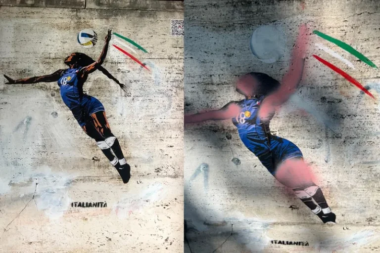 Mural em homenagem à atleta italiana é vandalizado com agressão racista em Roma