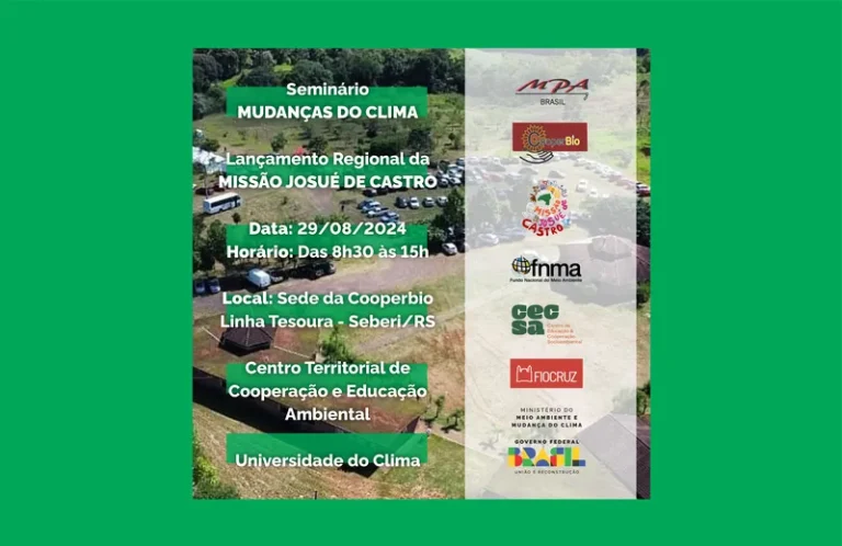 Cooperativa da base do MPA sedia seminário sobre mudanças climáticas em Seberi (RS)