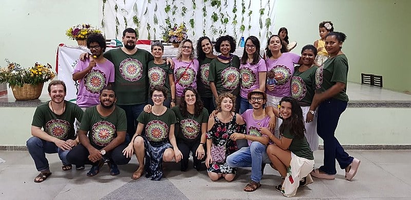 Parte da turma, com profissionais de diversas áreas da saúde dos estados de Pernambuco, Paraíba e Bahia