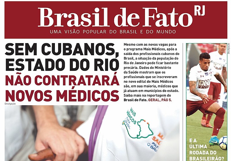 O tabloide é distribuído nas estações de trens e metrô na Central do Brasil, Pavuna, Coelho Neto e nas barcas em Niterói