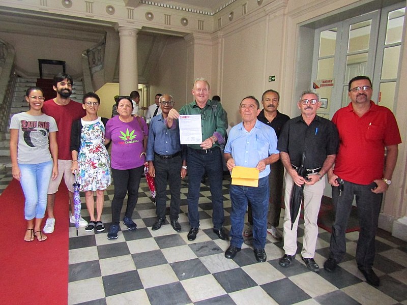 Comissão do Sintep- PB no Palácio do Governo da Paraíba.