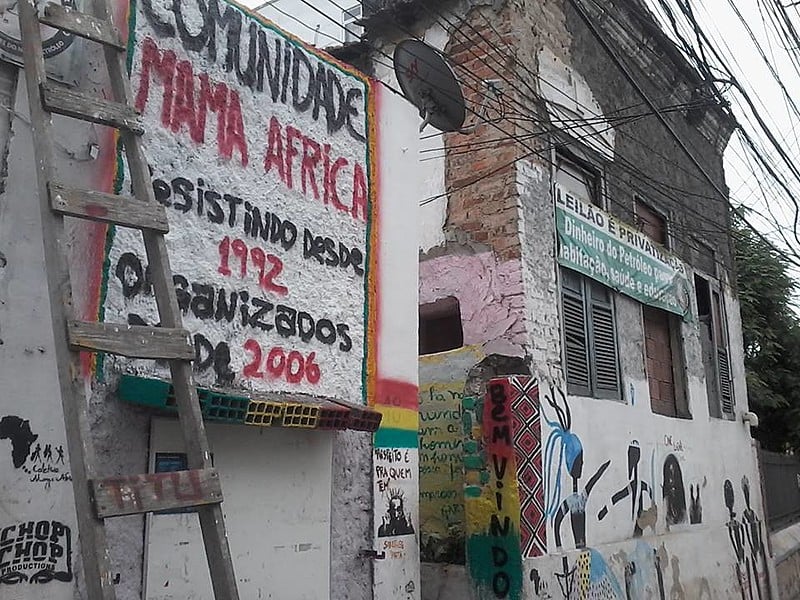 Ocupação Mama África no bairro de São Domingos, em Niterói