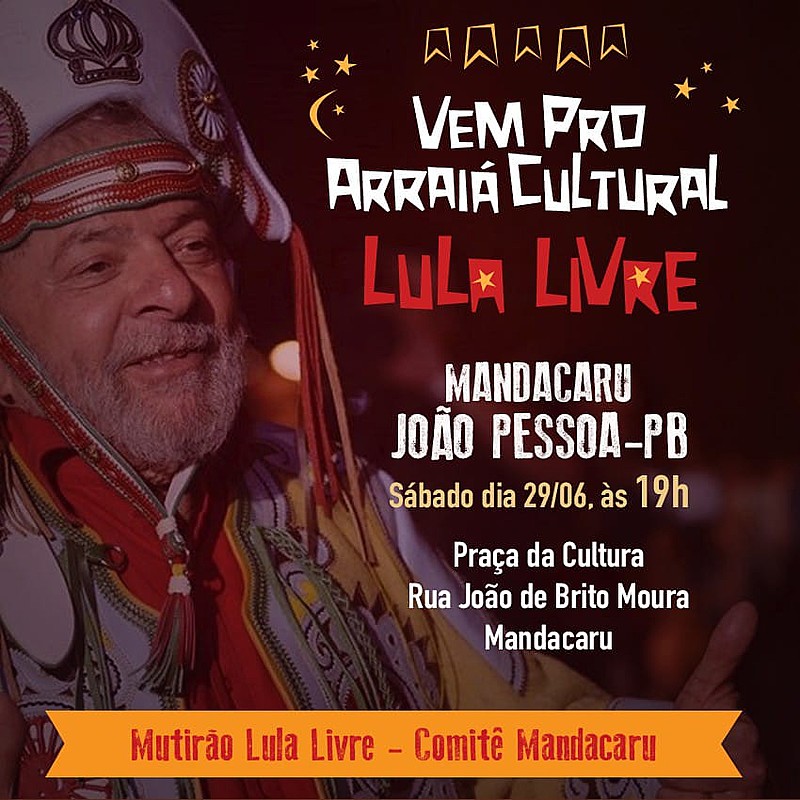 Evento acontece a partir das 19h, na Praça da Cultura, em Mandacaru.