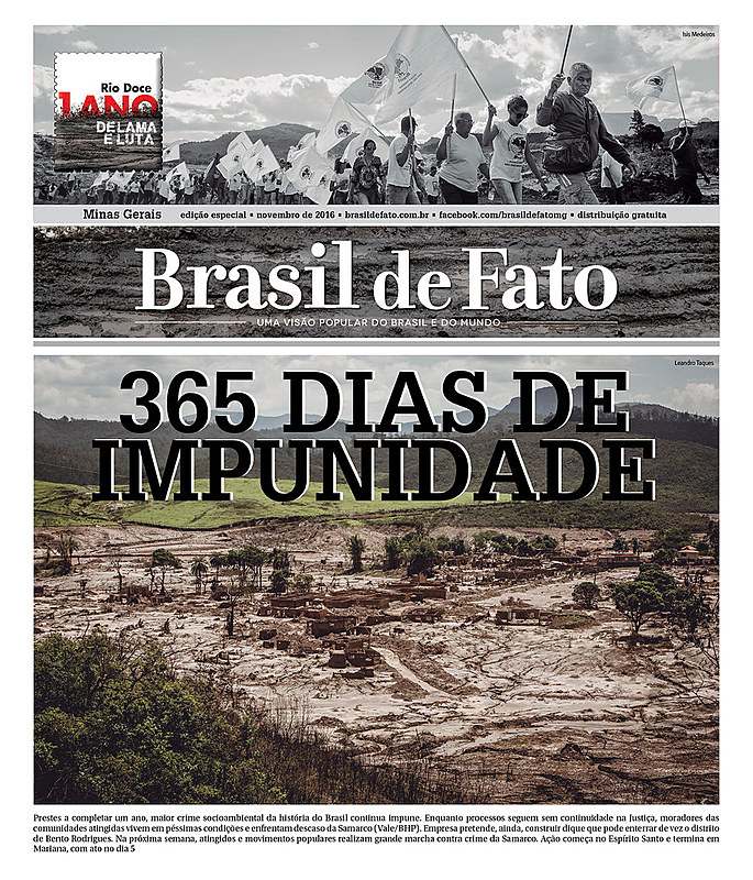 Capa da edição especial, de novembro