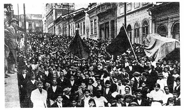 Registro da greve geral de 1917