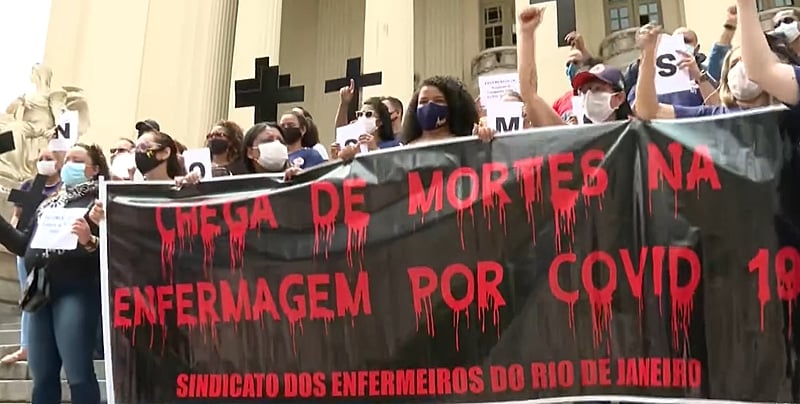 protesto saúde
