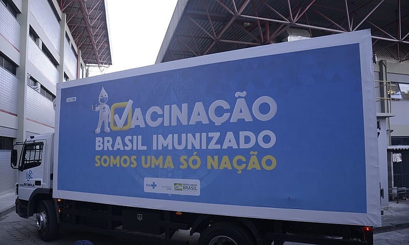 carregamento de vacinas
