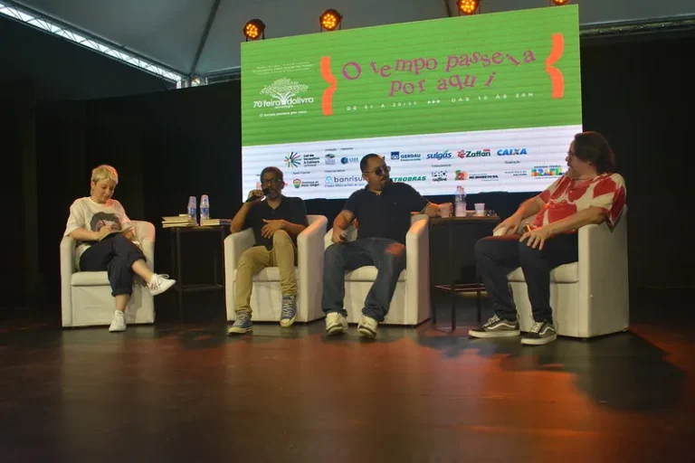 Jeferson Tenório, José Falero e Marcelino Freire debatem suas obras no Teatro Carlos Urbim