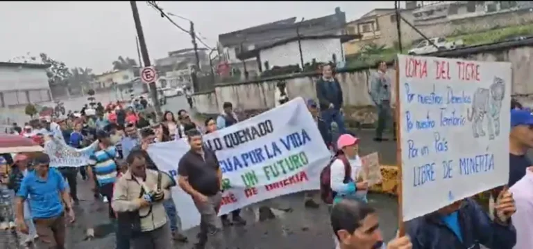 Comunidades indígenas do Equador protestam contra projeto de mineração de Noboa