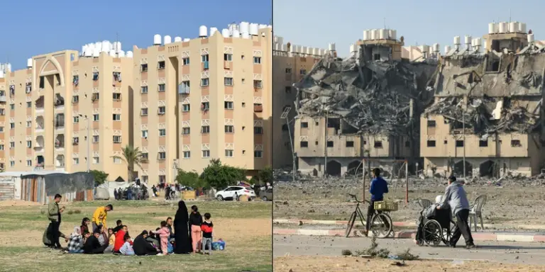 Antes e depois: veja imagens de locais destruídos na Faixa de Gaza após 15 meses de bombardeios