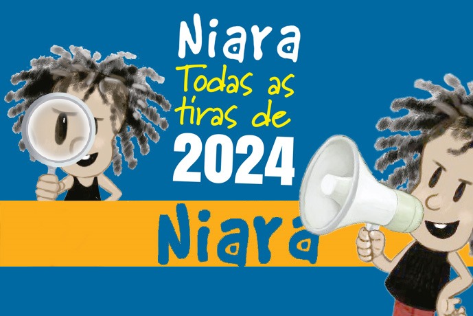 Tiras da Niara de 2024 reunidas em livro estão disponíveis para livre uso