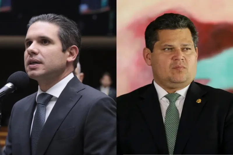 Presidente da Câmara, Hugo Motta (Republicanos-PB), e do Senado, Davi Alcolumbre (União-AP)