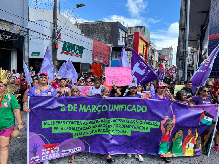 No Ceará, março das mulheres reforça a luta no combate às violências da extrema direita