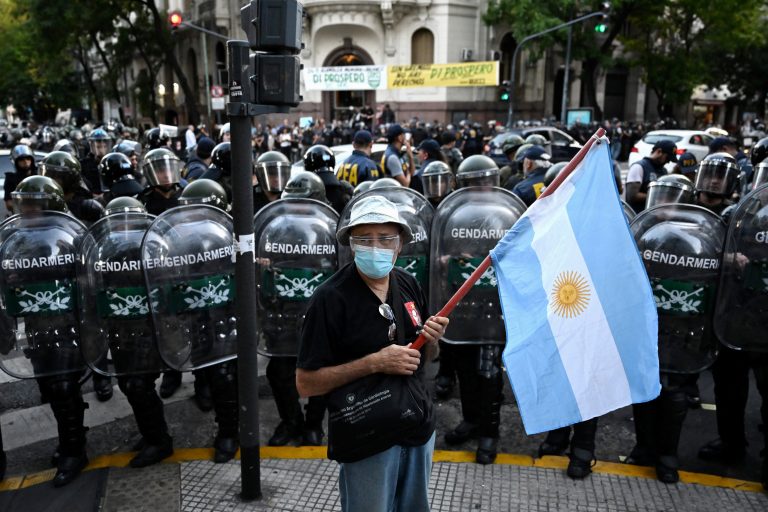 Retirees in Argentina protest presidential veto blocking pension increase