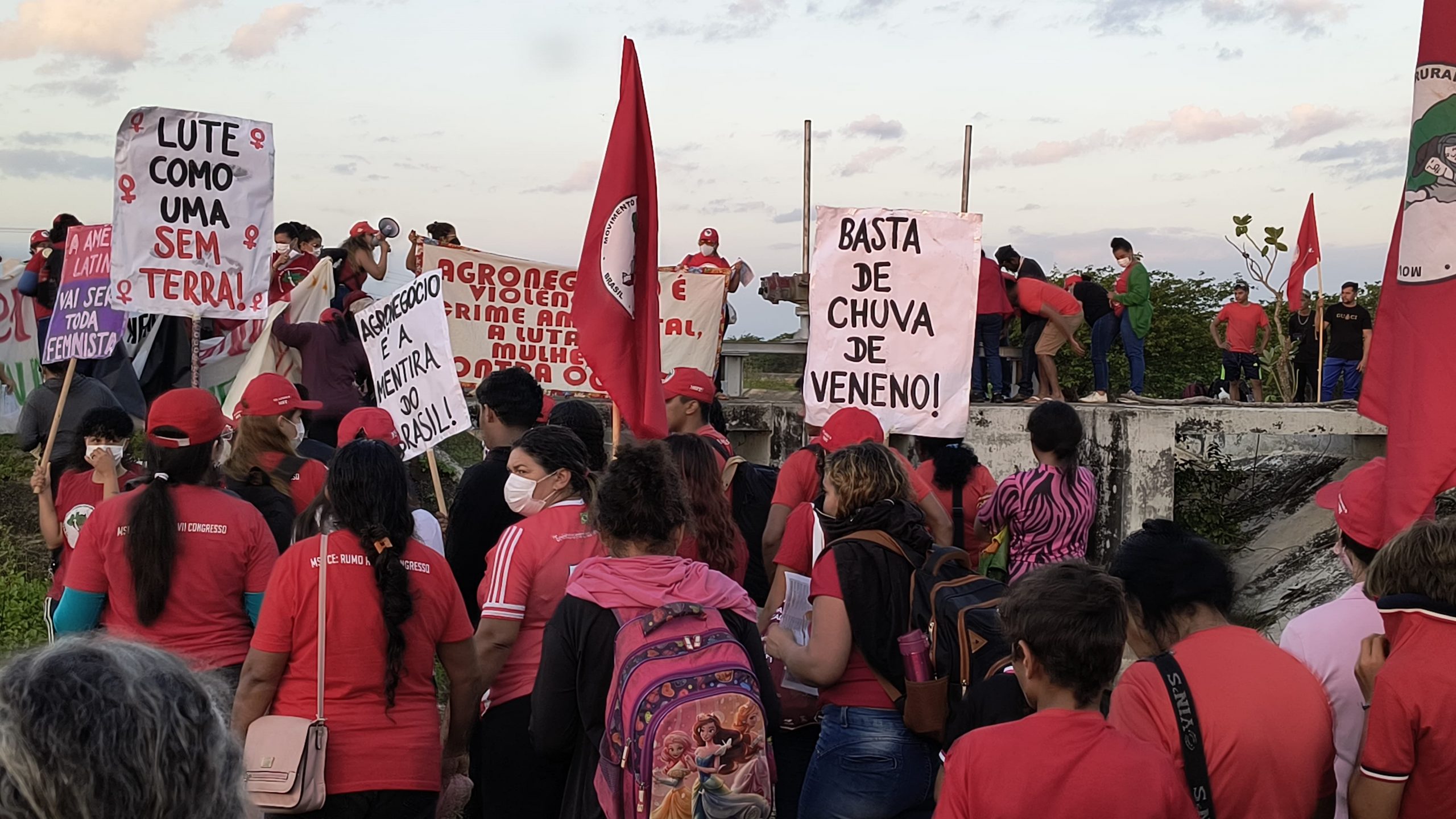 Ocupação de terra no Ceará.