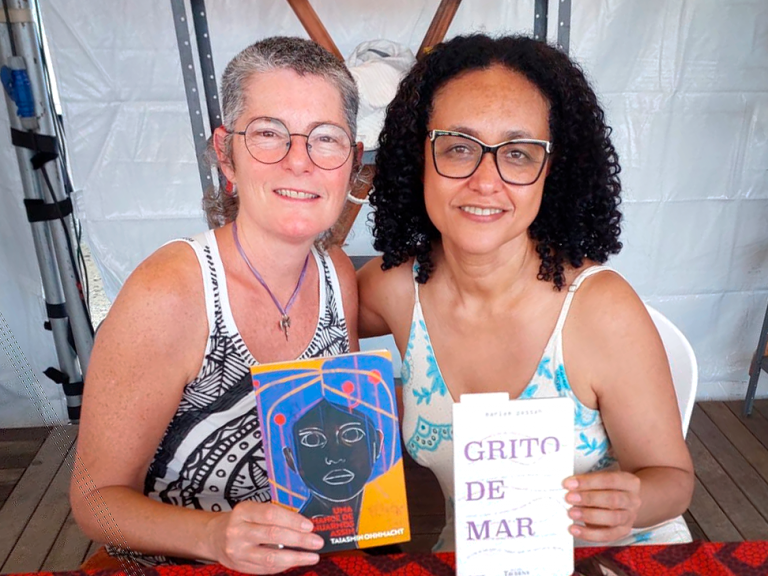 Escritoras mariam pessah e Taiasmin Ohnmacht defendem escrita sempre feminista e não feminina